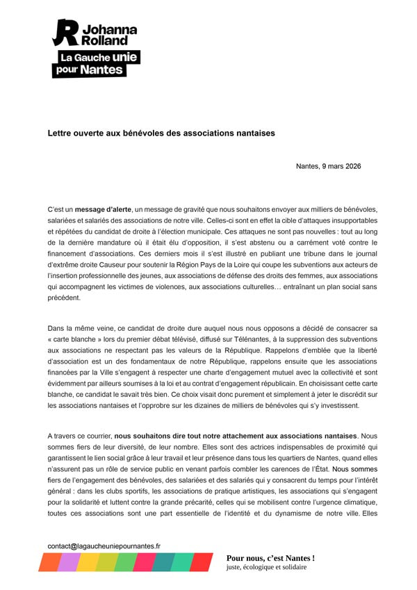 Lettre à la jeunesse