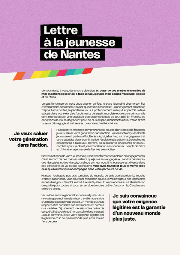 Lettre à la jeunesse